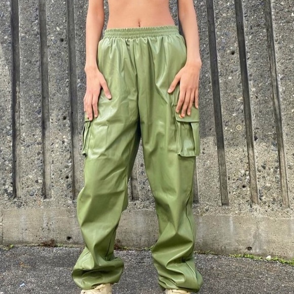 Leather joggers - Picture 2 of 3